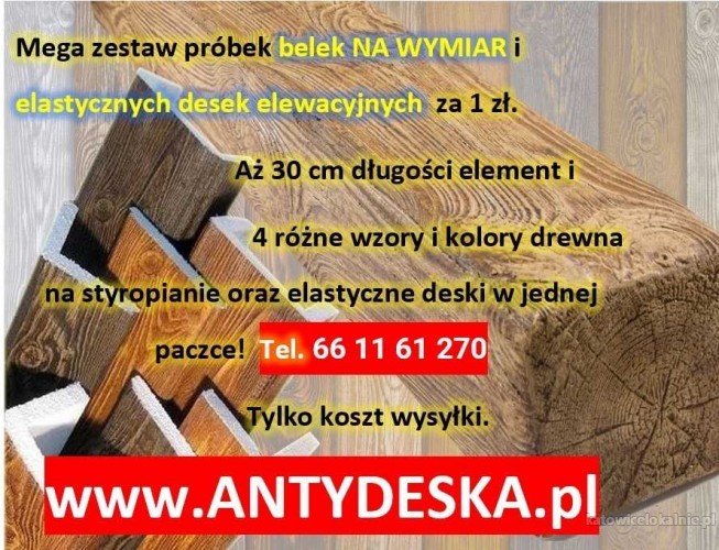 DARMOWE PRÓBKI, PROMOCJA NA ELASTYCZNE DESKI ELEWACYJNE