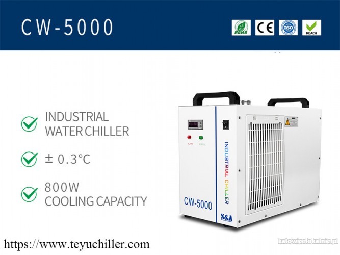 Mały agregat wody lodowej CW5000 do wycinarki laserowej CO2