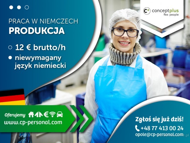 Pracownik produkcji (k/m) bez znajomości języka