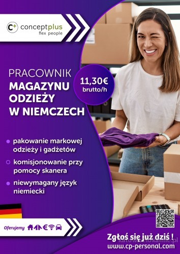 Pracownik magazynu odzieży (k/m) – Niemcy