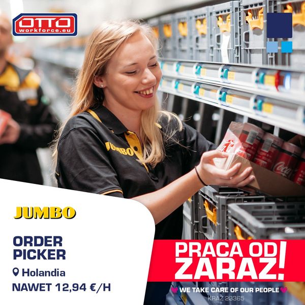 JUMBO - Zbieranie zamówień, 13€/h - Holandia