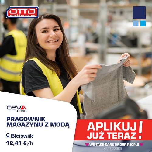 Holandia. Pracownik magazynu CEVA z markową odzieżą!