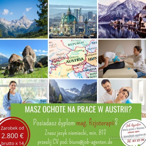 Fizjoterapeuto aplikuj na ofertę pracy w Austrii