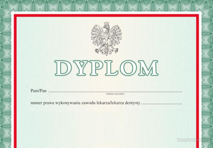 Dyplomy wszystkich szkół i uczelni kolekcjonerskie