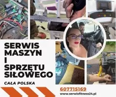 Serwis sprzętu siłowego i fitness, bieżnie, trenażery