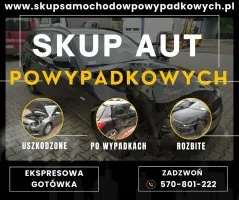 Skup samochodów zepsutych, skup samochodów używanych po wypadku - Gotówka