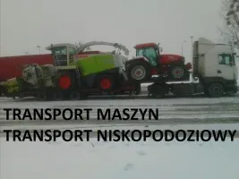 Transport Niskopodwoziowy Maszyn Rolniczych Budowlanych Ponadgabarytowy