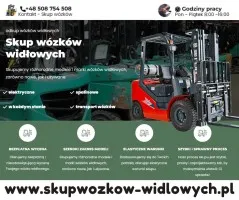Skupujemy wózki widłowe w każdym stanie/ Śląsk i Małopolska