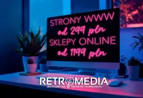 Strony www od 299 zł, sklepy online od 1199 zł, realizacja 3 dni