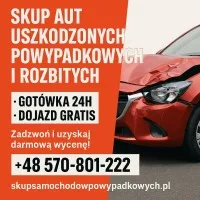Skup aut powypadkowych Katowice /Śląskie, skup aut niesprawnych