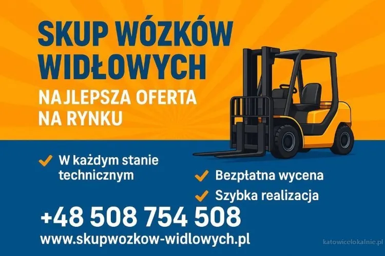 Kupię wózek widłowy używany Katowice /Cały Śląsk/ Darmowy obiór