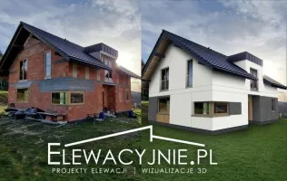 Wizualizacja elewacji szyty na miarę