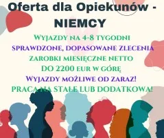 Praca dla Opiekunek w Niemczech - do 11 000 zł na rękę!