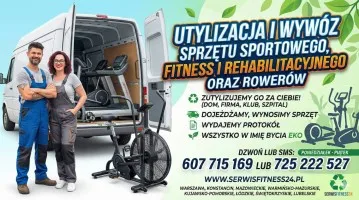 Utylizacja i wywóz sprzętu sportowego, fitness, rehabilitacyjnego, rowerów