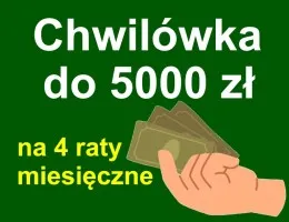 Chwilówka do 5000 zł na 4 raty miesięczne w Katowicach