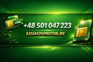 Katowice SIM eSIM premium polskie 35 PLN zagraniczne 50 PLN