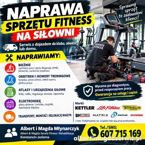 Serwis Siłowni Katowice Sprzętu Fitness/ Rehabilitacyjnego