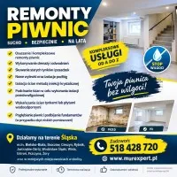 Osuszanie i remonty piwnic - pogłębianie i podbijanie fundamentów